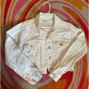white denim jacket